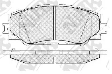 Колодки тормозные дисковые PN1524 NIBK
