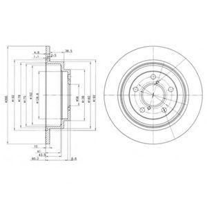 Тормозной диск BG2826 DELPHI