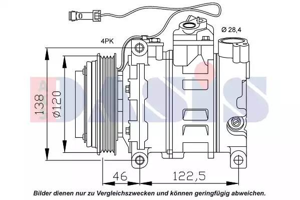 Компрессор, кондиционер 850866N AKS DASIS