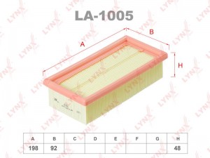 Фильтр воздушный LA-1005 LYNXAUTO