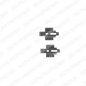 Комплектующие, колодки дискового тормоза LX0221 DELPHI