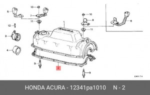 Прокладка, крышка головки цилиндра 12341PA1010 HONDA