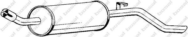 Глушитель выхлопных газов конечный 230861 BOSAL