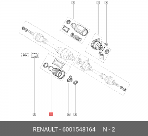 Пыльник ШРУСа (комплект) 6001548164 RENAULT