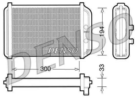 Теплообменник, отопление салона DRR09033 DENSO