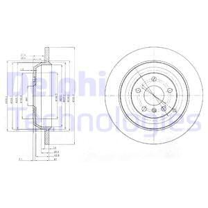 Тормозной диск BG4031 DELPHI