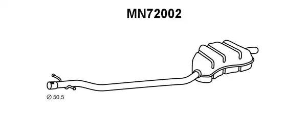 Глушитель выхлопных газов конечный MN72002 VENEPORTE