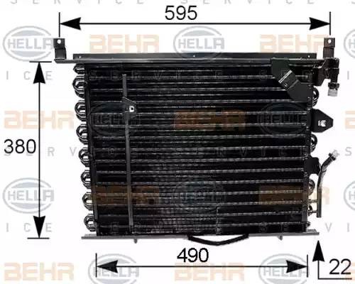 Конденсатор, кондиционер 8FC351035161 HELLA