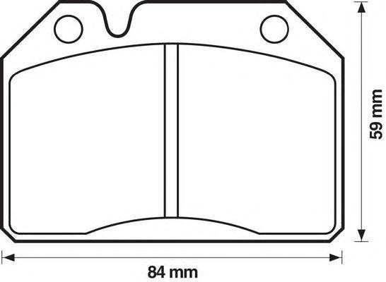 Комплект тормозных колодок, диско 571203B BENDIX JURID