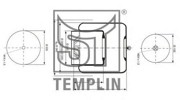 Кожух пневматической рессоры 040606006970 TEMPLIN