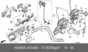 Деталь 72183TL0G01 HONDA