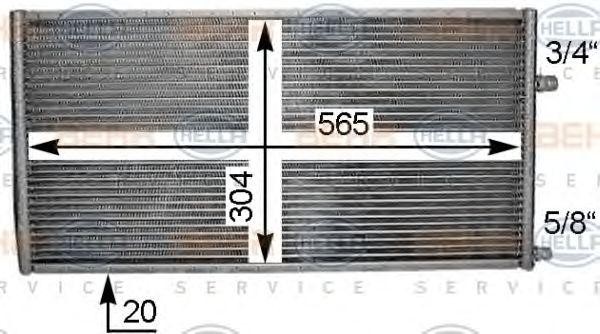 Конденсатор, кондиционер 8FC351038021 HELLA
