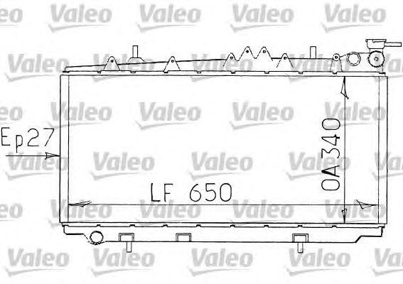 Радиатор охлаждения ДВС 731089 VALEO PHC