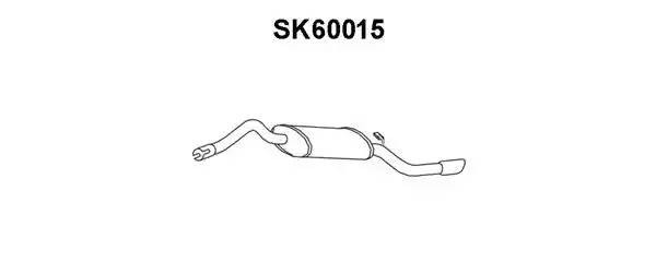 Глушитель выхлопных газов конечный SK60015 VENEPORTE