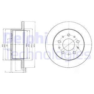 Тормозной диск BG4061 DELPHI