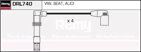 Ккомплект проводов зажигания DRL740 DELCO REMY