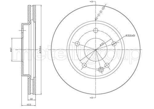 Комплект тормозных колодок, диско 822-001-0 CIFAM
