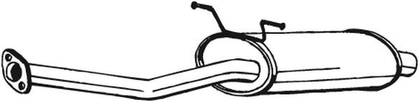 Средний глушитель выхлопных газов 177-179 BOSAL