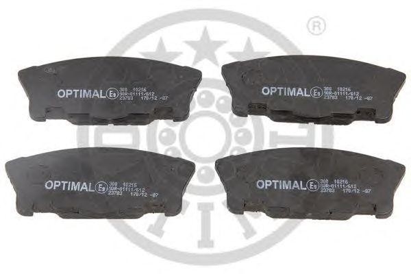 Комплект тормозных колодок, диско 10216 OPTIMAL