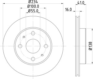 Тормозной диск MDC1400 MINTEX