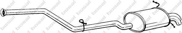 Глушитель выхлопных газов конечный 286-105 BOSAL