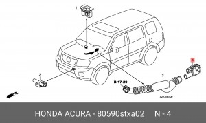 Деталь 80590STXA02 HONDA