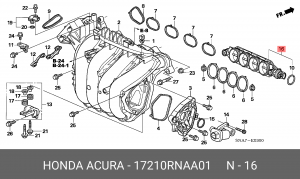 Деталь 17210RNAA01 HONDA