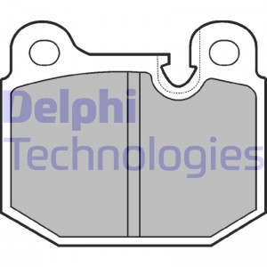Комплект тормозных колодок, диско LP161 DELPHI