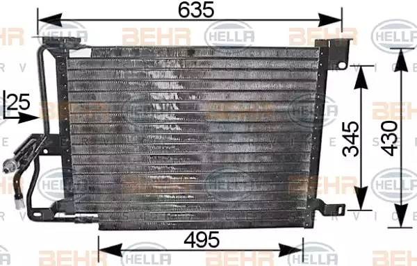 Конденсатор, кондиционер 8FC 351 036-361 HELLA