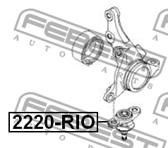 Опора шаровая подвески 2220-RIO FEBEST