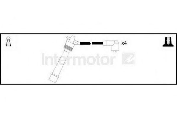 Ккомплект проводов зажигания 73877 STANDARD