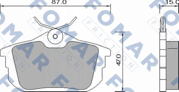 Колодки тормозные дисковые 51647381 ROULUNDS BRAKING