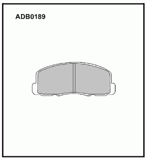 Колодки тормозные дисковые ADB0189 ALLIED NIPPON