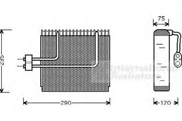 Испаритель, кондиционер 8200V002 VAN WEZEL