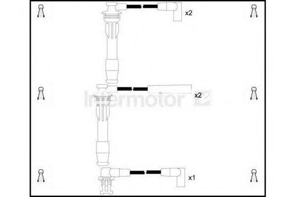 Ккомплект проводов зажигания 73304 STANDARD