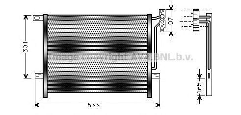 Радиатор кондиционера BW5203 AVA