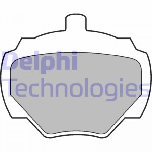 Комплект тормозных колодок, диско LP211 DELPHI