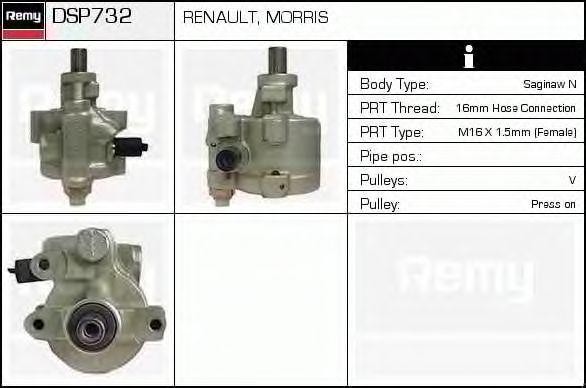 Гидравлический насос, рулевое управление DSP732 DELCO REMY