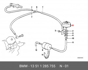 Датчик давления воздуха, высотный корректор 13 51 1285755 BMW