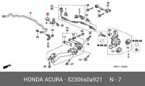 Втулка стабилизатора 52306-S0A-921 HONDA