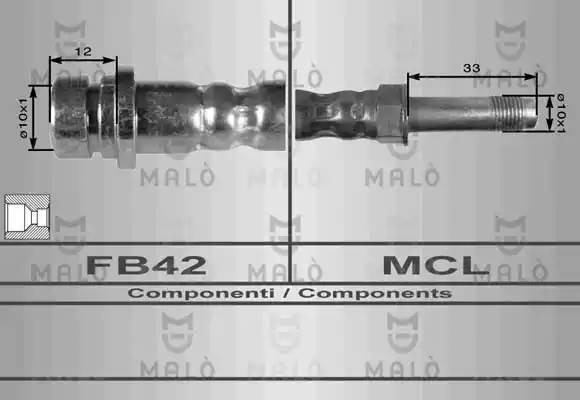 Тормозной шланг 8686 MALO