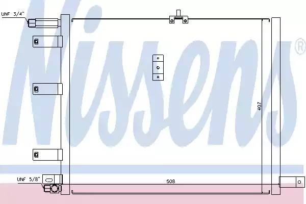 Конденсатор, кондиционер 94300 NISSENS