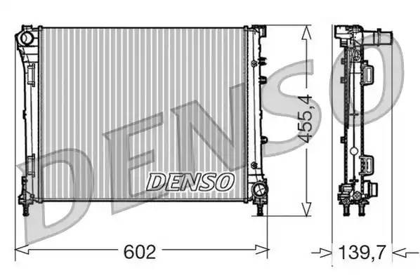 Радиатор, охлаждение двигател DRM09162 DENSO