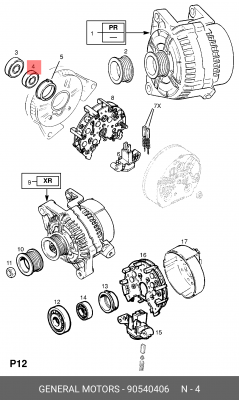 Подшипник 90540406 GENERAL MOTORS