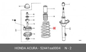 Пружина ходовой части 52441SA0004 HONDA
