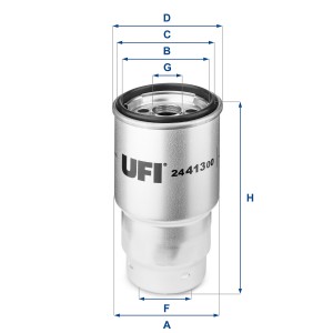 Топливный фильтр 24 413 00 UFI