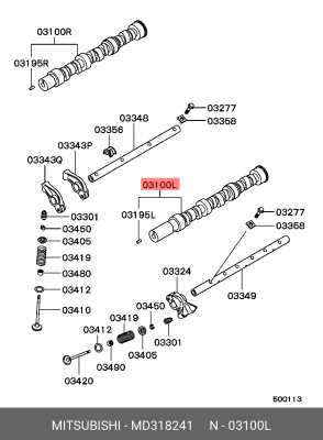 Распредвал MD318241 MITSUBISHI