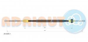 Трос ручного тормоза 35.0200.1 ADRIAUTO