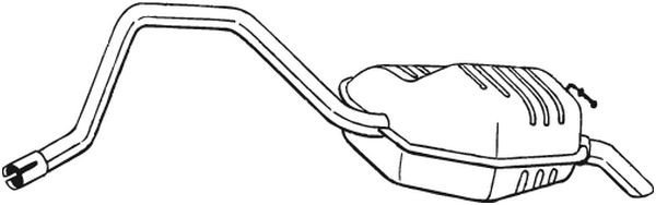 Глушитель выхлопных газов конечный 281-821 BOSAL