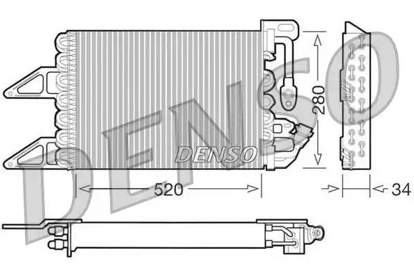 Конденсатор, кондиционер DCN13012 DENSO
